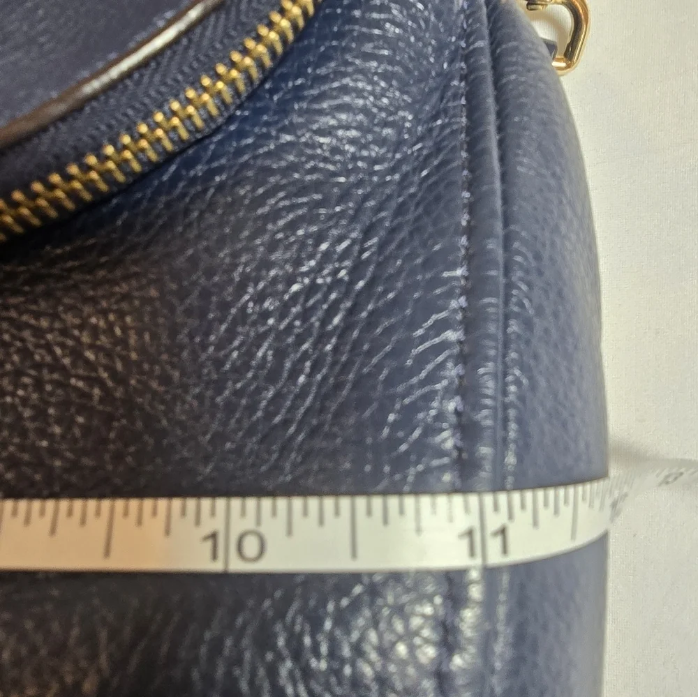 Michael Kors Navy Leather Crossbody Bag